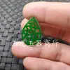 Pingente de Jade Pingente de Jade Verde Seco Oco Pingente Cauda de Fênix Verde Yang Colar Pingente Verde Turquesa Pingente de Brinco