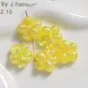 Coreia do Sul ins deslumbrante cor banho vinheta perfurada cinco pétalas flor miçanga DIY pulseira colar brincos brincos acessórios material