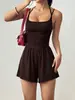 Amazon Europeo y Americano Transfronterizo 2026 Verano Nuevo Mono Corto Casual sin Tirantes para Mujer Pierna Ancha Ajuste Holgado