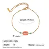 Pulsera de Acero Inoxidable Europea y Americana Taina Simple de Gama Alta Colorida Fresca Pulsera de Acero de Titanio Joyería Popular Transfronteriza para Mujeres