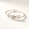 Oferta Especial Suministro Directo Nuevo Estilo Moda Europea y Americana Transfronteriza Pulsera de Acero de Titanio para Mujer Joyería de Alta Calidad que No Pierde el Color Adornos de Nácar Blanco