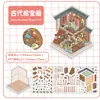 Serie Edición Grande Xinyuyan Pegatinas de Paisaje Estilo Antiguo Estilo Chino Escenas en Miniatura 3D Dibujos Animados Alivio del Estrés Manualidades DIY