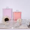 Frasco de vidro de aromaterapia quadrado plano transparente sem fogo Frasco de difusão de aromaterapia Perfume Interior Rattan Volátil Difusão Frasco vazio
