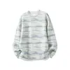 Sudadera de hombre con degradado de moda, nuevo modelo de otoño con patrón texturizado, color block, efecto dos piezas, camiseta básica holgada para hombre