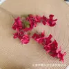 Decoração de Cerimônia de Casamento com Tema Vermelho, Cena de Hotel, Arranjos de Flores, Arranjos de Flores de Teto, Flores Artificiais, Decorações de Casamento