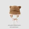Gorra de aviador piloto de invierno para niños mayores, a prueba de viento para exteriores, otoño e invierno, protección para las orejas con forro polar, cálida para niñas