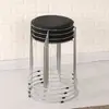 Taburete Redondo de Plástico Taburete de Comedor para el Hogar Venta al por Mayor Taburete Bajo Pequeño Taburete con Almacenamiento Taburete para Alfombra Silla de Madera Maciza para Cambiar Zapatos de Adultos