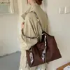 Bolsa de mão fashion com design exclusivo 2026 outono nova bolsa versátil de ombro e axila bolsa tote retrô para o dia a dia bolsa grande