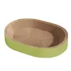 Cama Miaolisi Oval para Arranhar Gatos, Durável e que Não Solta Pelo, Arranhador Integrado para Gatos, Extra Grande, Indestrutível