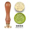 Capítulo Único Navideño Mango de Palo de Rosa Muñeco de Nieve Copo de Nieve Sello de Barniz de Fuego Juego Combinado Venta al por Mayor