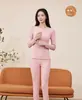 Conjunto de Ropa Interior Térmica para Hombre de Doble Cara para Otoño e Invierno con Forro de Felpa, Engrosado, Gama Alta, Conjunto Lateral Redondo para Pareja