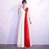 Vestido de Performance para Coro Feminino, Novo Vestido Longo para Apresentadora, Estudante, Adulto, Recitação de Poesia, Banquete, Elegante Vestido de Noite