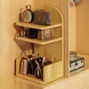 Artefacto de Almacenamiento de Bolsos Puerta de Entrada del Hogar Escritorio Múltiples Capas Cuero Bolso Bolso de Mano Estante de Exhibición Estante de Exhibición de Bolsos