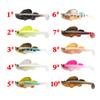 Cebo blando Luya Bait de silicona para saltar, pez con plomo de fondo anti-colgantes, 8,5 cm/14 g, anzuelo King Kong negro, cebo falso