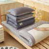Conjunto de cama de três peças em algodão puro, grau A para maternidade e infância, para dormitórios de estudantes, incluindo lençol de cima, fronha e lençol com elástico para cama de solteiro