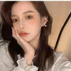 Pendientes de lazo de diamantes de verano 2021, nuevos pendientes de moda, temperamento simple, clip de oreja de nicho para mujer sin orejas perforadas