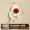 Estante plegable de múltiples ganchos para uso doméstico, ventosa, no requiere taladro, fuerte capacidad de carga, montado en la pared, gancho adhesivo sin rastro para almacenamiento en baño y cocina