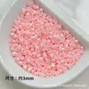 Mini Flor de Cinco Pétalas Perolada Creme 3mm Contas Soltas Acessórios de Contas Material para Pulseira Colar Grampo de Cabelo Artesanal DIY