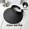 Sombrero de Sol con Ala Ancha para Mujer, Protección UV, Sombrero de Paja Parasol, Sombrero de Sol que Cubre la Cara, Sombrero de Sol de Ala Grande