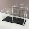 Caja de Exhibición de Alta Transparencia Clavada, Tablero Acrílico, Bloques de Construcción, Juguetes, Almacenamiento Hecho a Mano, Cubierta Antipolvo Especial para Modelos de Autos