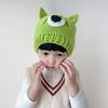 Sombrero Casual Nuevo de Monstruo Shrek Tuerto Divertido y Lindo para Niños Sombrero de Lana Tejido a Mano Tendencia