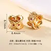 Prata 925 Banhada a Ouro Contas Espaçadoras Côncavas Dupla Face Contas Soltas Brinquedo Pulseira Pulseira Colar de Pérolas Acessórios DIY