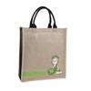 Fabricante de bolsa de juta personalizada, sacola de compras de algodão e linho, sacola de presente de linho pintada à mão, bolsa de estopa feita sob medida com tendência nacional