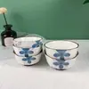 Louça de Mesa Cerâmica Estilo Japonês Tigela de Arroz Tigela de Macarrão Tigela de Sopa Tigela de Arroz Doméstica Prato Louça Criativa Diamante Lanhua