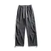 Calças Casuais 2026 Primavera Novo Estilo Espinha de Peixe Listrado Plissado Calças Casuais Masculino Tamanho Grande Calças Esportivas Calças de Moletom Calças Longas
