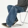 Jeans Rectos Estilo Americano Nuevos para Hombre Otoño/Invierno 2026, Jeans Casuales Elegantes de Corte Amplio Trendy High-Street