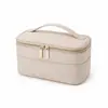 Bolsa de Almacenamiento de Belleza Particionada Multifuncional con Diseño de Asa Portátil, Resistente al Agua y a la Suciedad, Bolsa de Maquillaje de Gran Capacidad para Llevar