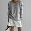 Blusa protetora solar leve e respirável camisa de malha de manga comprida masculina de verão leve cozida casual solta camiseta comércio exterior atacado transfronteiriço
