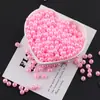 Pérola de Imitação ABS 6mm Alto Brilho Colorida Furo Reto Contas Soltas DIY Pulseira Colar Artesanal Material para Miçangas Acessórios