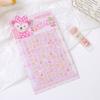 Parche de Uñas 5D en Relieve Dibujos Animados Infantiles Sanrio Kulomi Impermeable Hello Kitty Luminoso Niña Pegatina Arte de Uñas