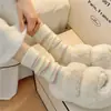 Calcetines Peludos para Otoño e Invierno, Espesos Rosados Lindos de Dibujos Animados de Cachorro de Media Pantorrilla para el Hogar, Piso, Postparto y Dormir