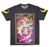 Verano 2024 Nuevo Comercio Exterior Europa y América Amazon Pocolli Elfo Sueño Camiseta de Manga Corta Estampada Top de Cuello Redondo
