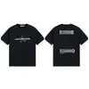 Camiseta Pesada Stone 260g com Estampa de Bússola com Logo, Caimento Solto, Estilo Tendência para Casal, Manga Curta, Unissex