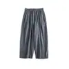 Pantalones Cropped de Pierna Ancha Estilo Zanahoria, Transpirables, Cómodos, Holgados, Artísticos, Casuales, de Doble Gasa de Algodón Puro, Estilo Japonés, para Viajes, para Mujer