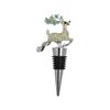 Rolha de Vinho Veado com Pedra Preciosa Dourada Prateada Liga de Zinco Animal Fofo Veado Sika Rolha de Vinho