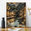 2025 Ano do Zodíaco da Serpente Pintura a Óleo Digital DIY Preencha o Ano de Vida para Enviar Amigos Presentes de Ano Novo Pintura Decorativa Chinesa