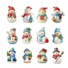 Natal Transfronteiriço Novos Produtos Mais Vendidos Acrílico Plano Boneco de Neve Natalino Atmosfera Festiva Decoração de Árvore de Natal Enfeites para Pendurar