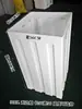 Cubo Depósito de Agua, Resistente a Ácidos y Álcalis, Cubo Cuadrado de Plástico Anticorrosión, Boca Ancha Abierta, Cubo Depósito de Agua Cuadrado sin Marco, Cubo de PE