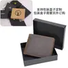 Chao Niu Cartera Nueva Vintage Simple Corta RFID Antimanética Cartera de Cuero Crazy Horse Cuero Genuino Cartera Plegable de 2 Pliegues 4099