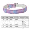 Collar para Perro Collar para Gato Color Degradado Letras de Diamante Moda Cuero PU Collar Anti-Mordeduras Collar para Mascota Venta al por Mayor
