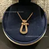 Colar Versátil de Luxo de Alto Padrão em Ouro 18K com Fecho de Ferradura Fred, Presente para Namorada ou Melhor Amiga
