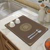 Estera de secado de diatomeas de estilo chino, absorbente, antideslizante, silenciosa, aislante térmico, impermeable, para cocina, tapete individual recortable