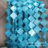 Série Azul de Conchas de Água Doce Flor de Ameixa Lua de Palma Coração Estrela de Cinco Pontas Marquise Redonda Contas de Concha Acessórios para Joias Artesanais DIY