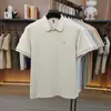 Camiseta tipo Polo Leishbert de Fibra de Bambú y Nylon Elástico Sin Costuras para Hombre de Manga Corta Camiseta de Manga Corta Transpirable de Verano sin Planchar