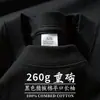 Camiseta Americana Xinjiang de Peso Pesado Unissex 260g Casual Gola Redonda Solta Camada Base Manga Longa Top Moderno