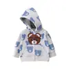 Chaqueta con capucha y cremallera de forro polar para niño, modelo nuevo 2026, transfronteriza, abrigo de forro polar cálido de dibujos animados, Clase A, Otoño Invierno